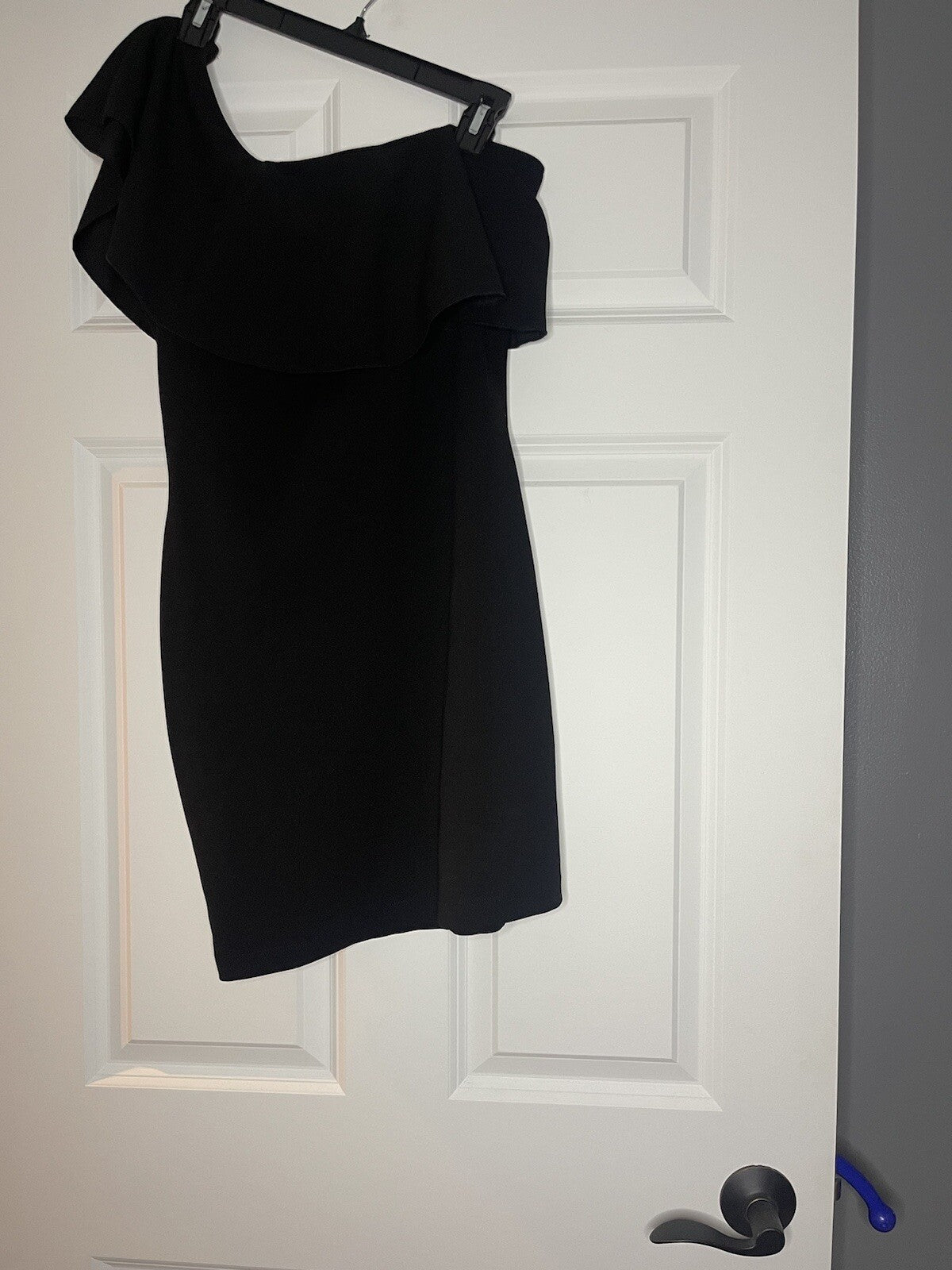 Emerald Sundae one shoulder dress large black 