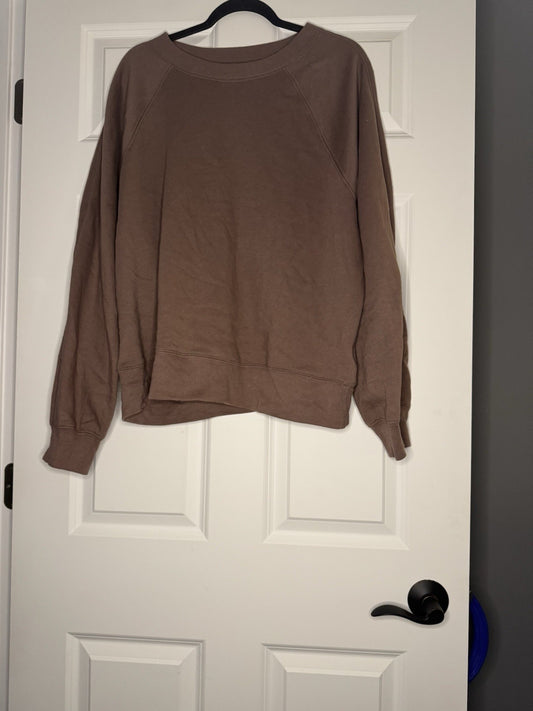 Abercrombie And fitch Essentials Crew Sweatshirt Brown Xl 