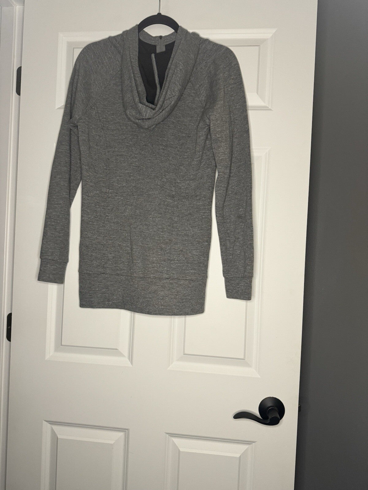 Lucy Half Zip Hooded Sweatshirt Small With Slits In Sides