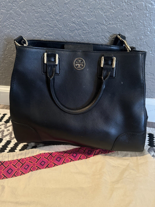 Tory Burch Black Purse With Dust Covers Some Spots As Shown 