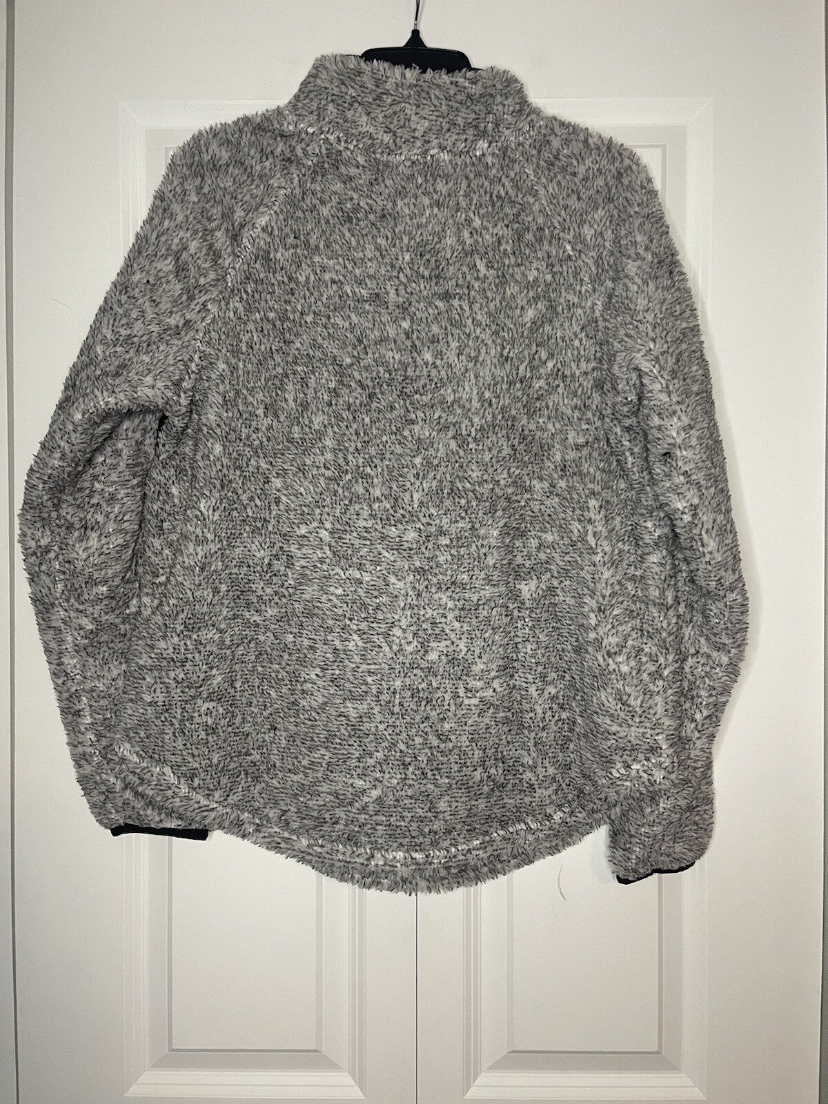 Maurices fleece sweatshirt medium gray and buffalo check plaid nwt 