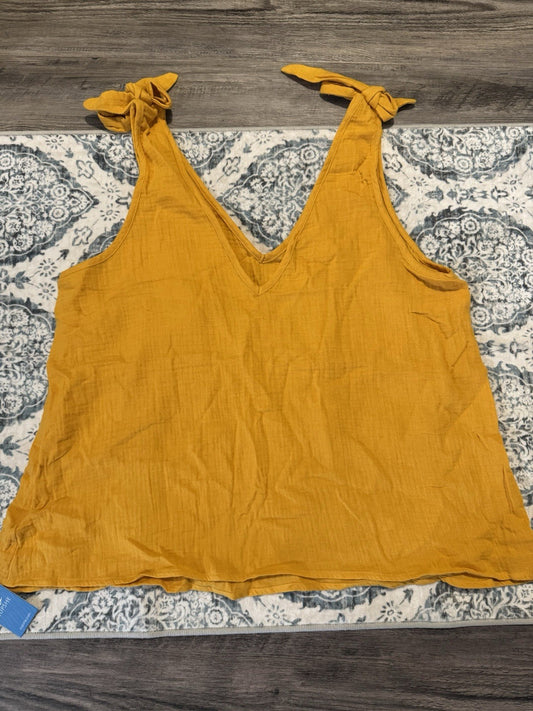 Cupshe Mustard Coverup Top Large Nwt 