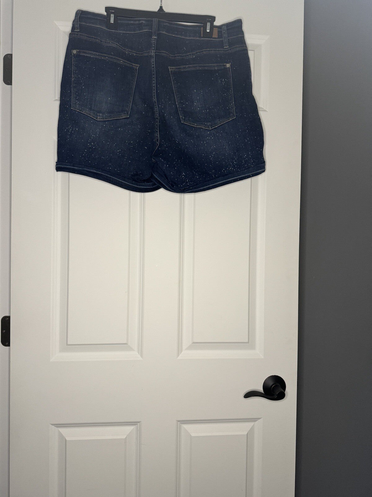 Judy Blue Jean Shorts Dark Wash Speckled Print 1xl Style Jb150081