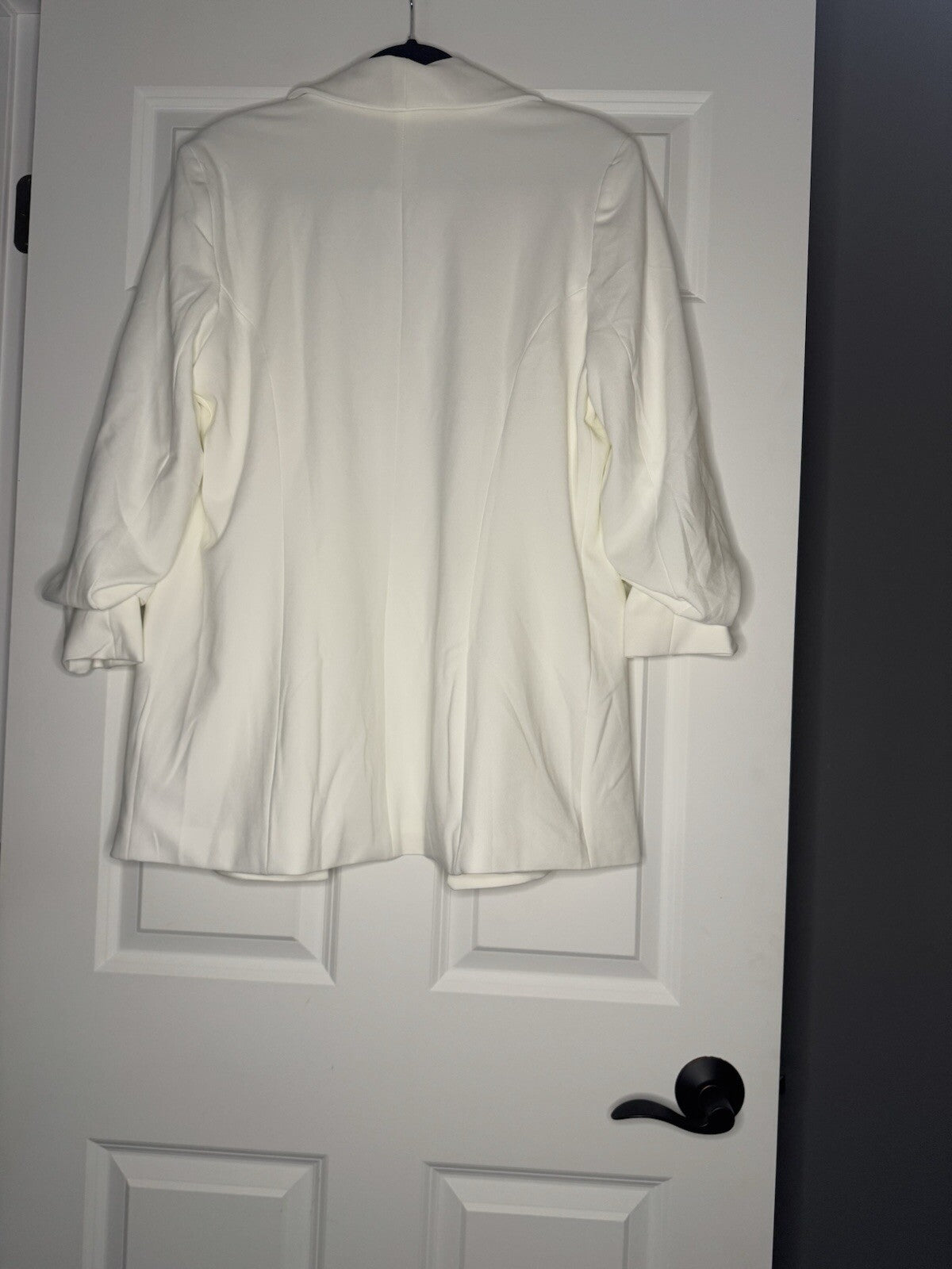 Dakota Blue Blazer 3/4 Cinch Sleeve Off White Large Nwt 