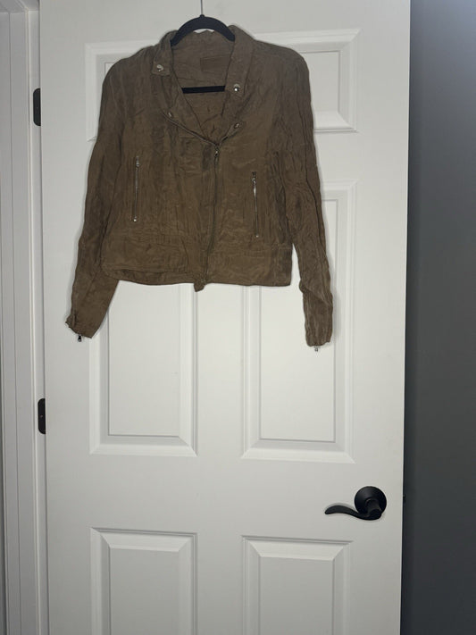 Blank NYC Jacket Small Brown Iridescent 