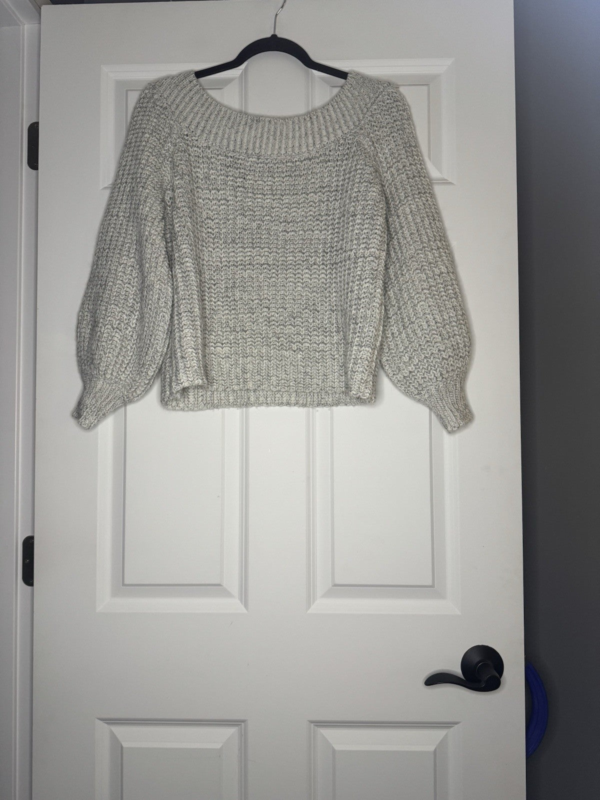 Illa Illa Sweater Small White W Black Mix 