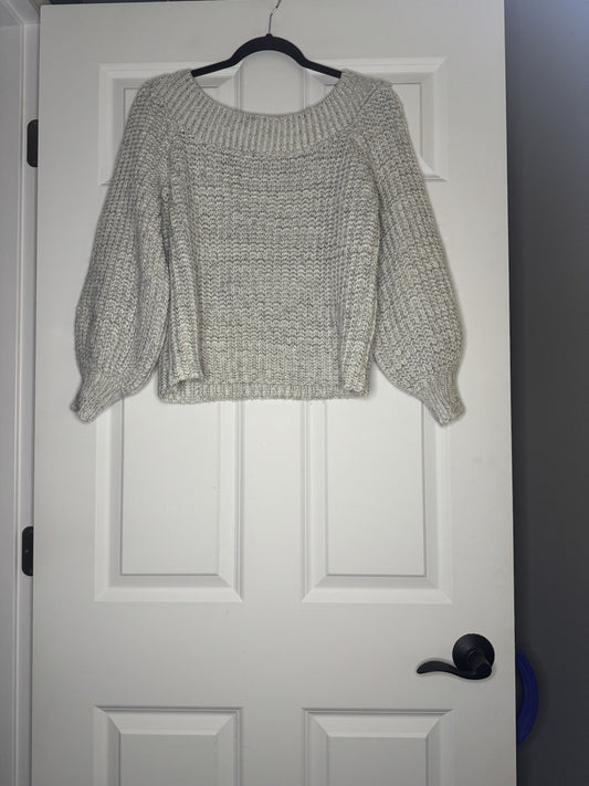 Illa Illa Sweater Small White W Black Mix 