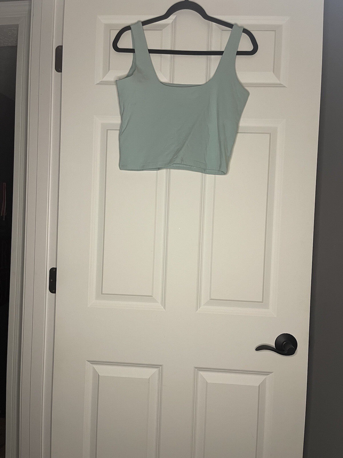 Abercrombie and Fitch Crop Tank Large Light Blue 