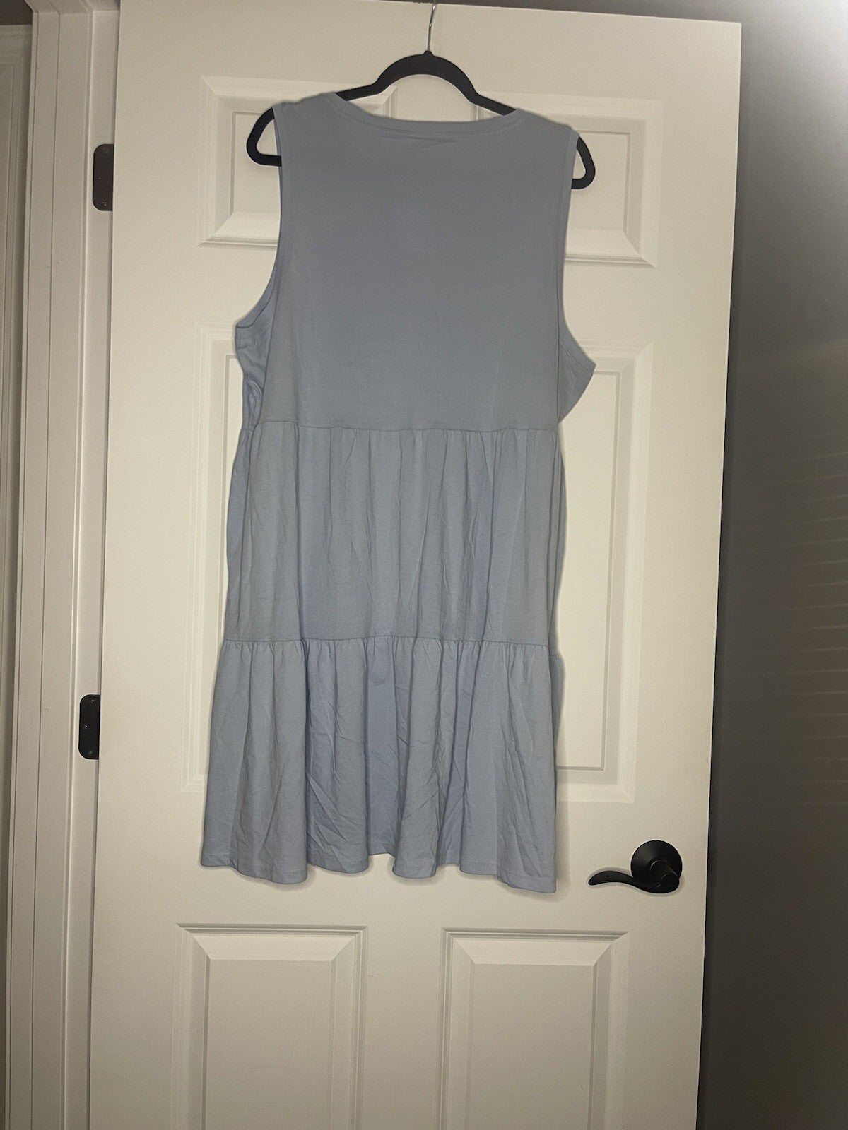 J Crew Sleeveless Dress Light Blue Knee Length Xl Nwt 59.50
