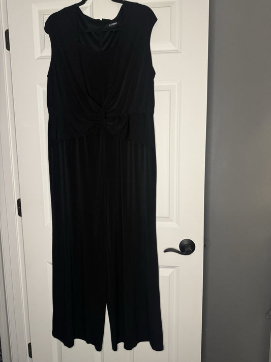 Roz And Ali  Sleeveless Jumpsuit Size 14 Black 