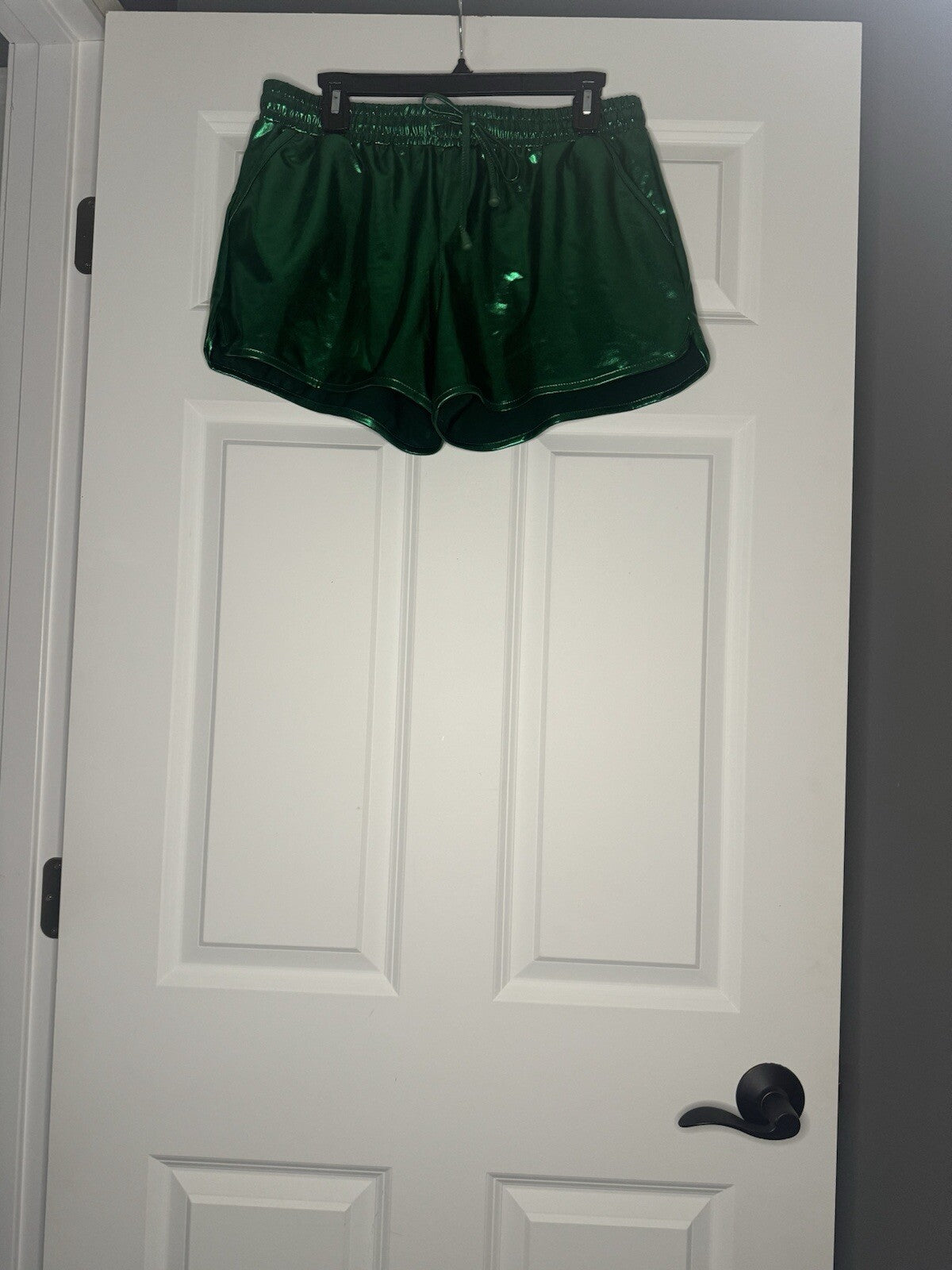 Poshdivah 3xl Metallic Green Shorts Nwot 