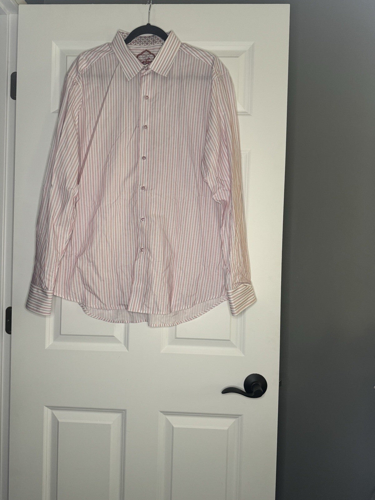 Robert Graham Classic Fit Long Sleeve Button Up 2xl Pink Purple White Stripe 