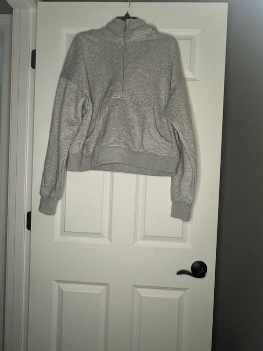 Zeagoo Hooded Half Zip Sweatshirt Xl Gray Nwt