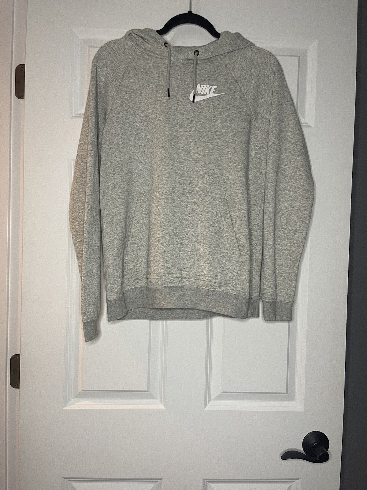 Nike hooded sweatshirt light gray small 