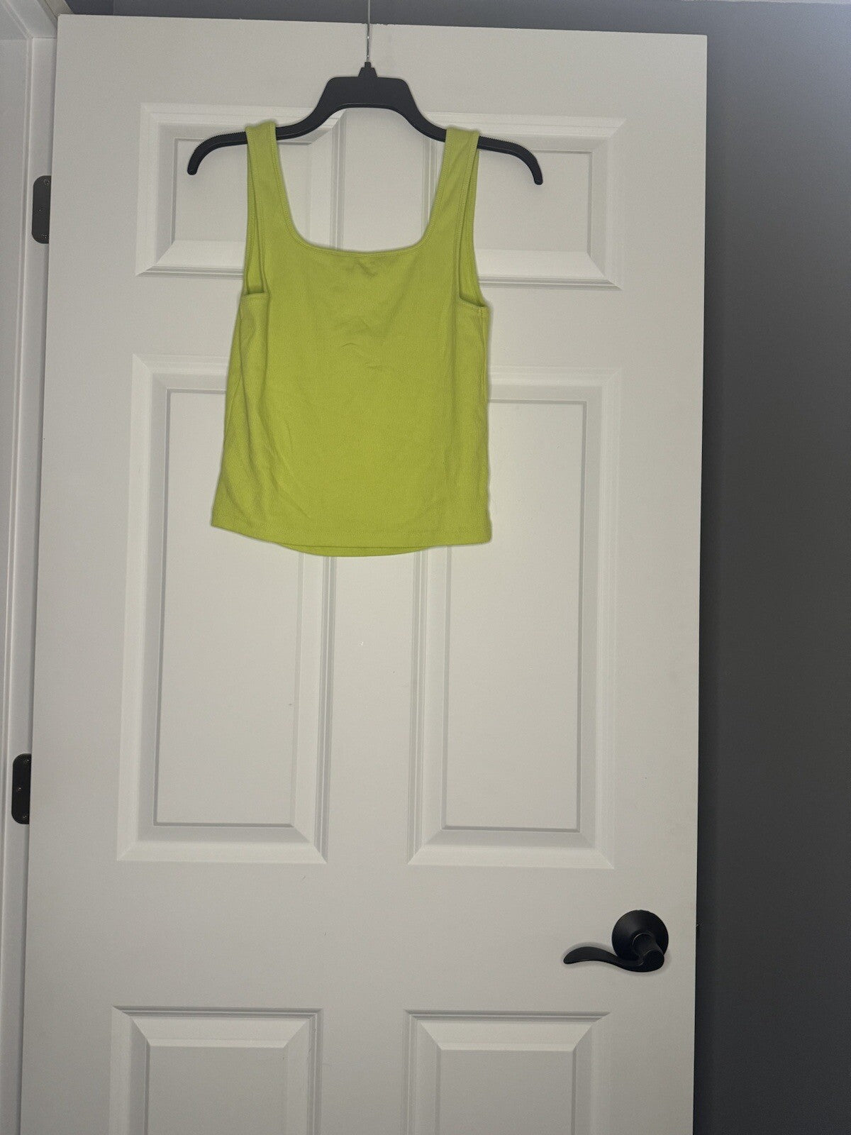 Old Navy Sleeveless Ribbed Top lime Green Large Tall 