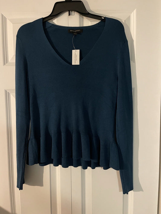 Banana Republic sweater Blueish green small nwt