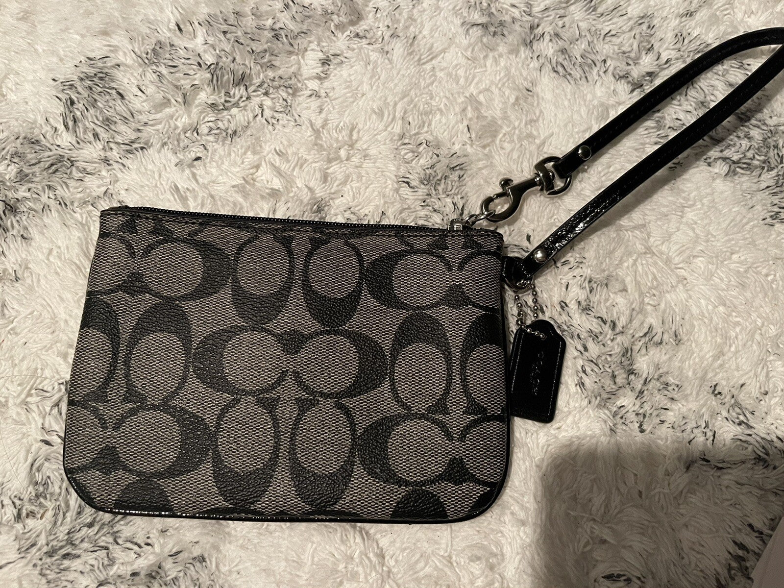 Black coach wristlet new without tags