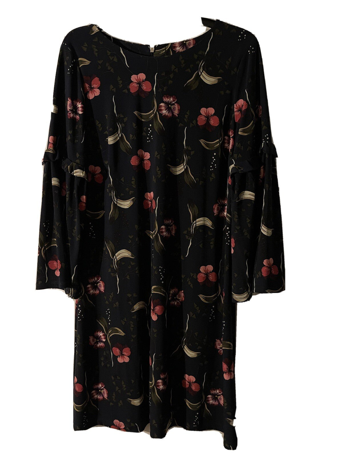 Tommy Hilfiger dress size 10 navy pink green cream floral