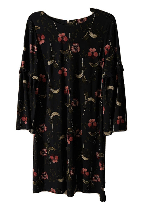 Tommy Hilfiger dress size 10 navy pink green cream floral