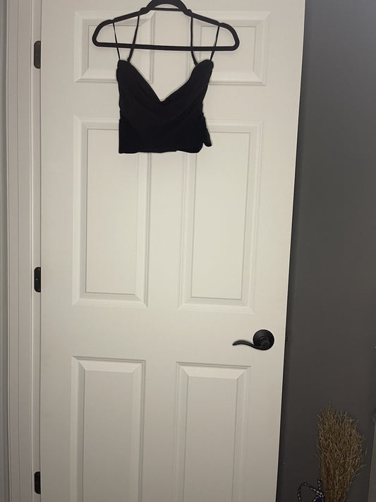 Abercrombie And Fitch Soft Af Collection Crop Sleeveless Blouse Large Nwt
