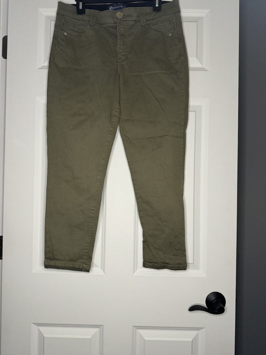 Democracy Ab Solution Jeans Size 12 Green 