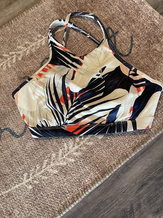 Athleta swimsuit top 34D/DD multicolor floral