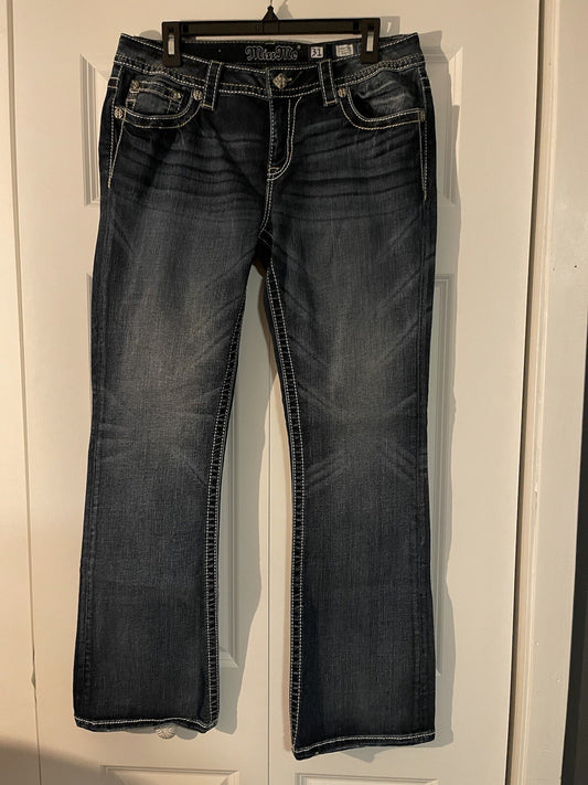 Miss me signature boot jeans size 31 Style JP88398V Blue
