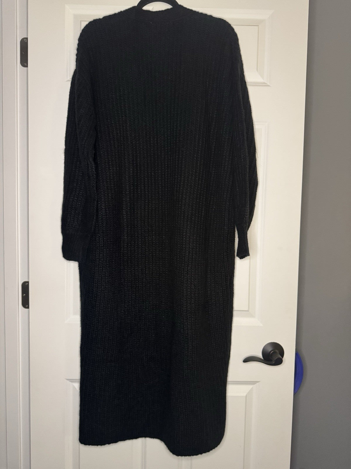 Double Zero Cardigan Long Spicy Small Black Knit 