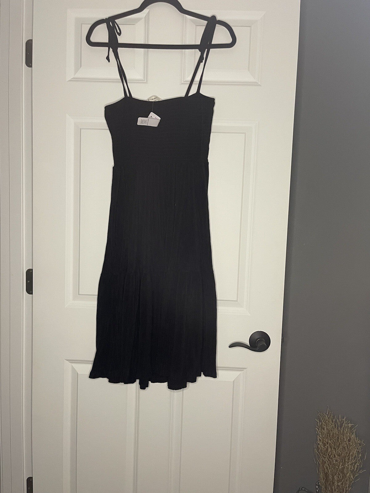 Hello Mia Sleeveless Dress Black Xl Ribbed Nwt 