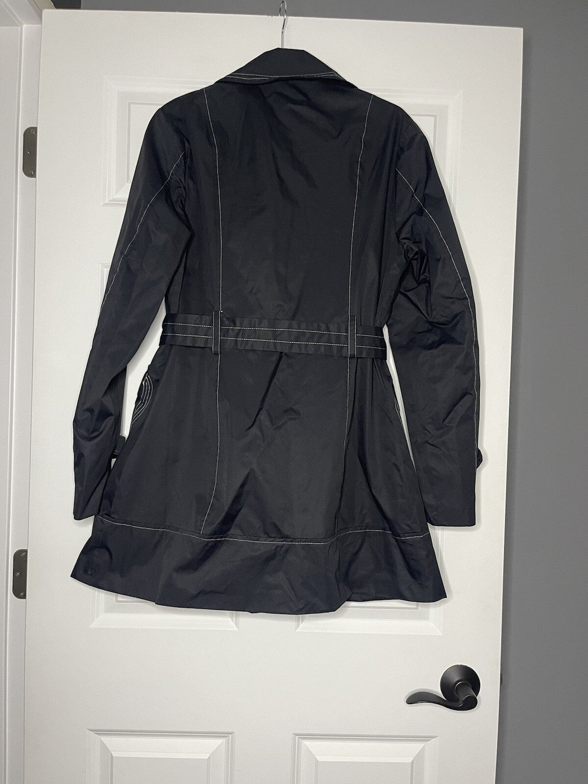 Yoki Collection Coat With Belt Xl Black Nwt Msrp $107