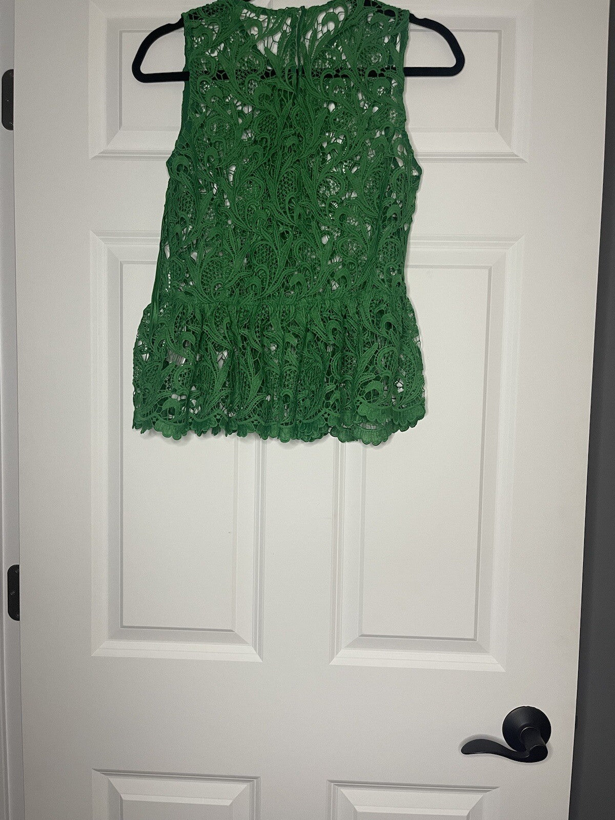 Endless rose sleeveless blouse green small all lace