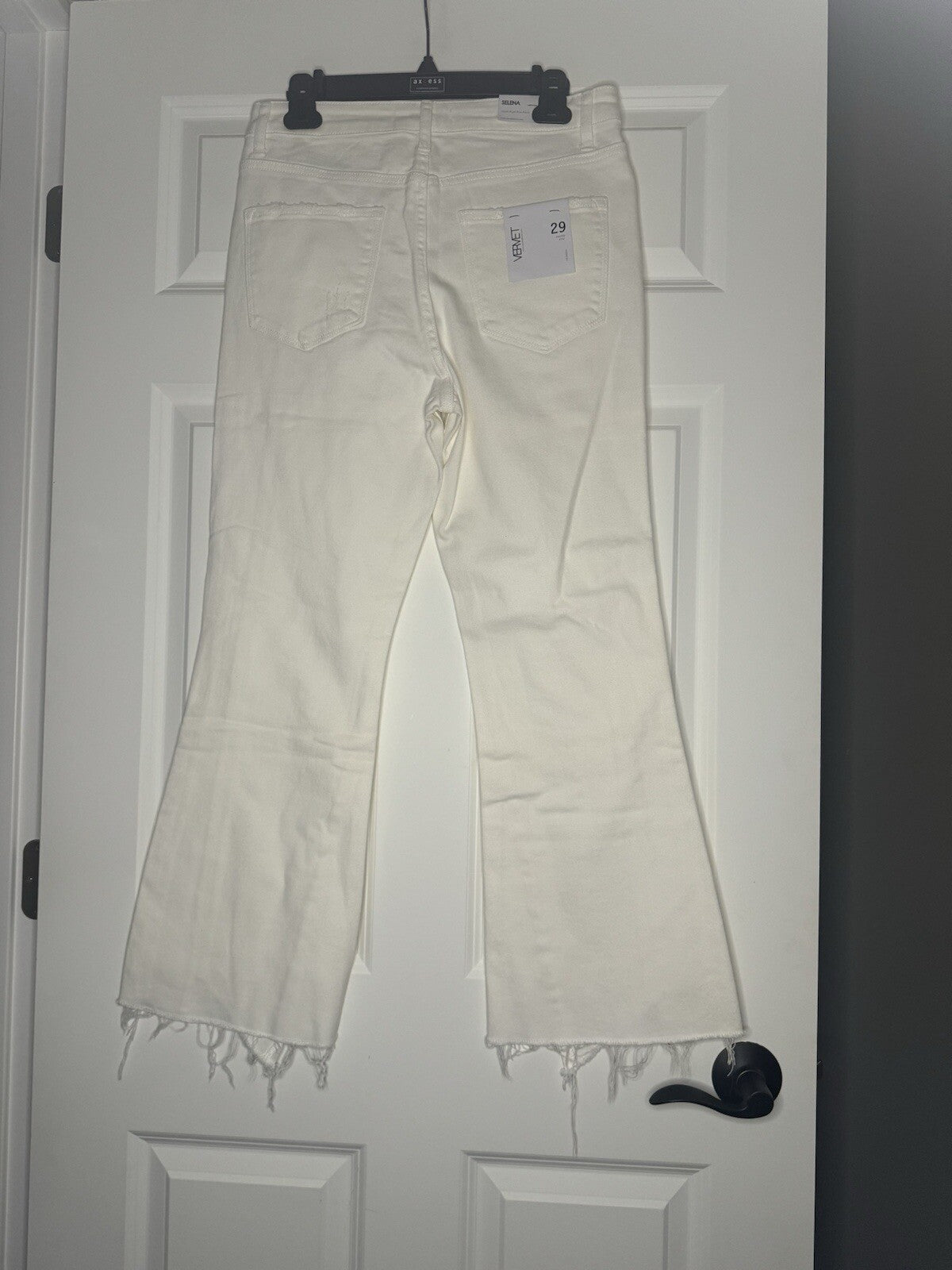 Vervet Selena Sculpt Super High Rise Flare Jeans 29 Off White Nwt 