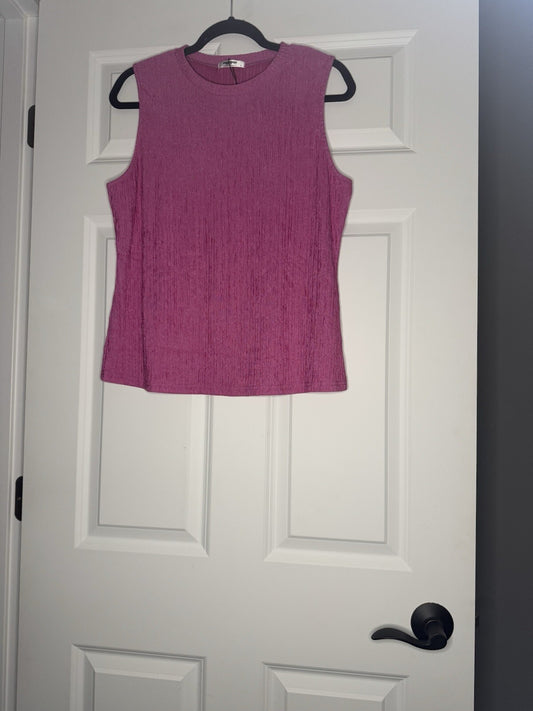 Zeagoo Sleeveless Blouse Xl Pink Nwt 