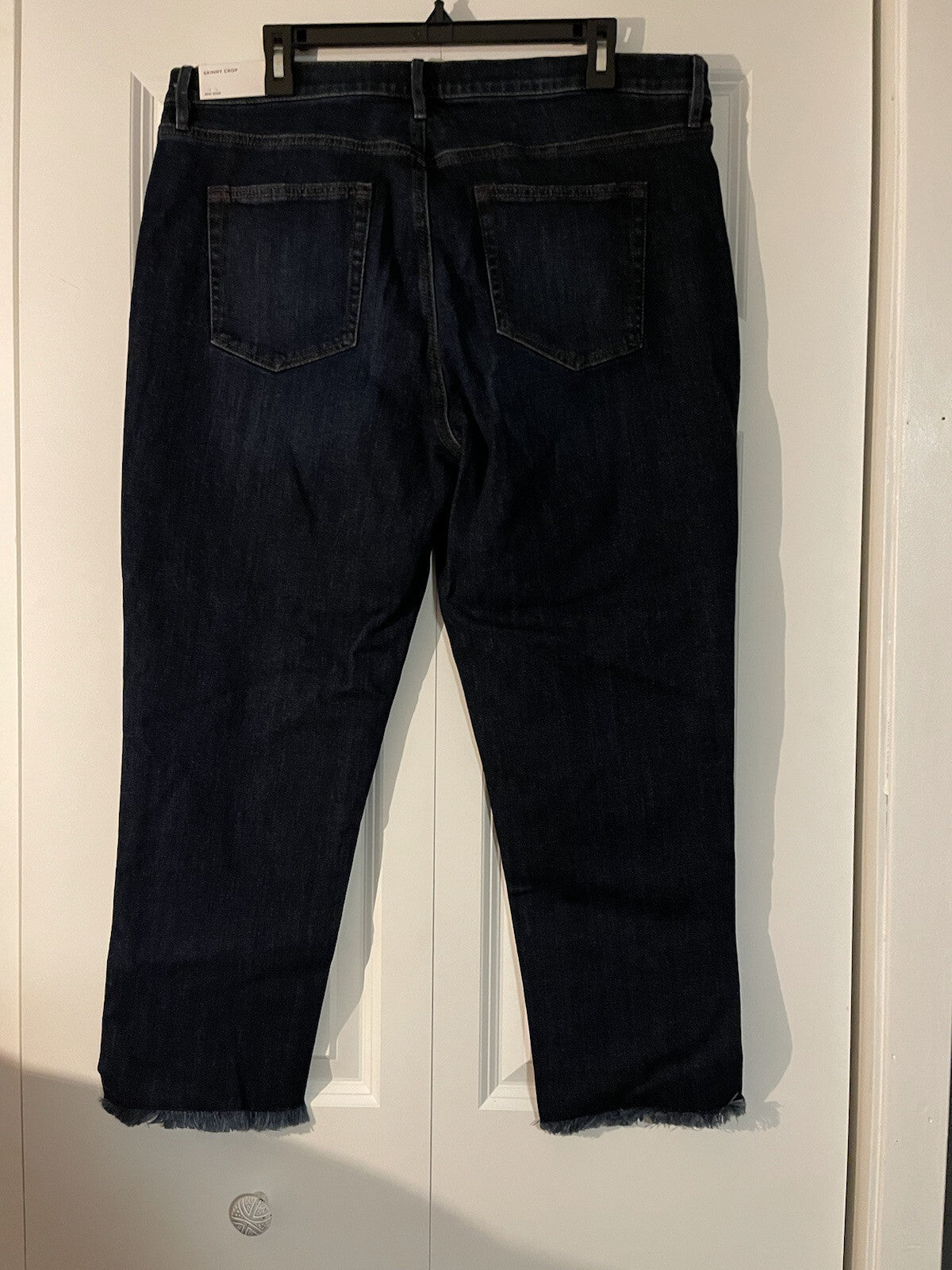 Loft outlet skinny crop jeans size 14 mid rise blue nwt