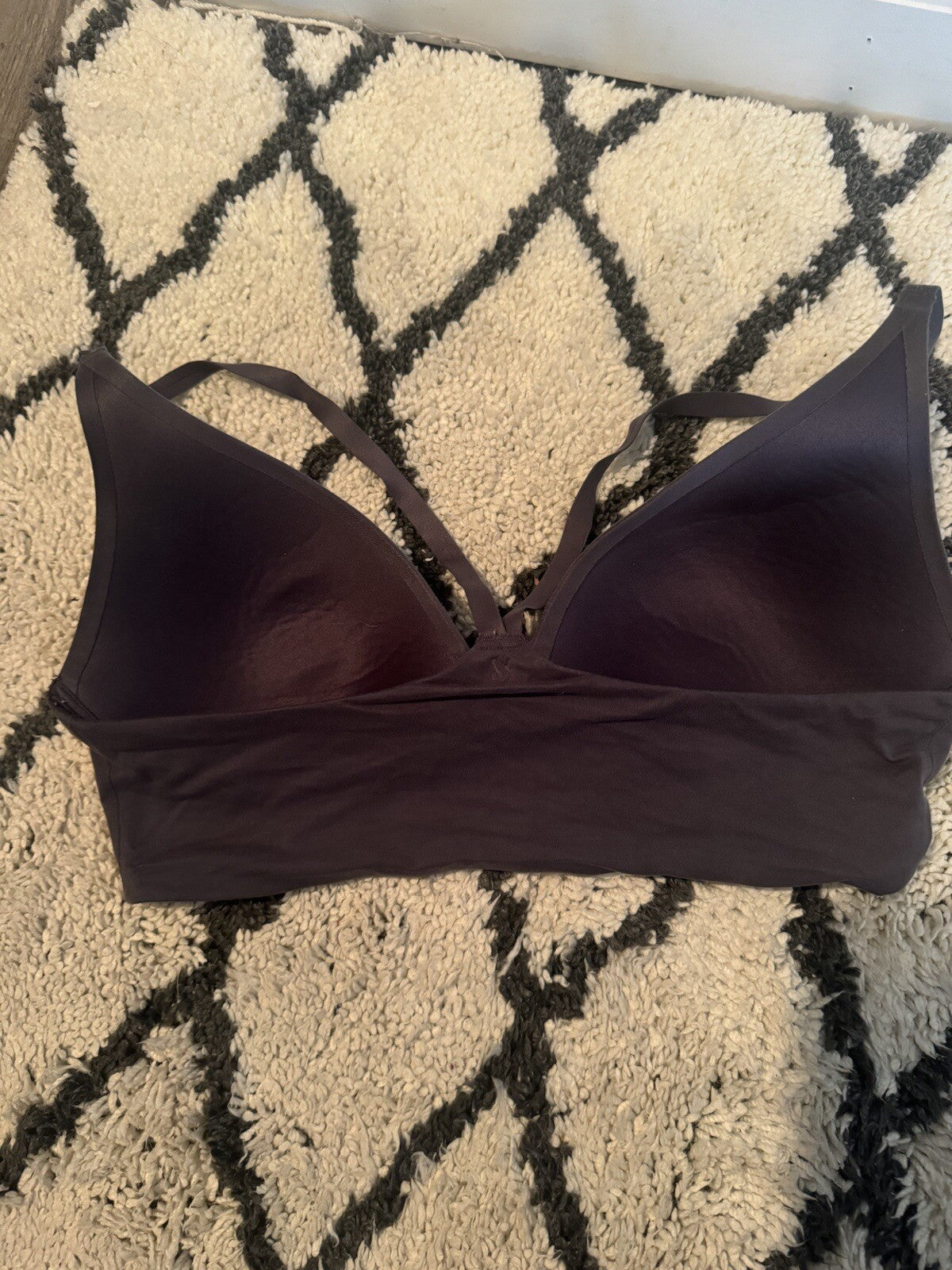 Victorias Secret Lightly Lined Plunge Bra 34c Dark Gray 