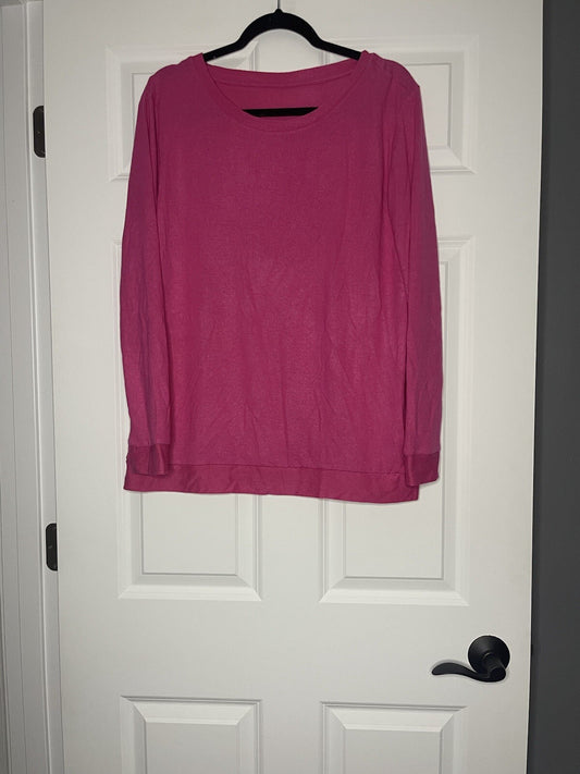 Zyia Pink Lightweight Sweatshirt Medium 