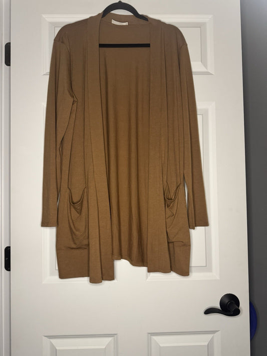 Zenana Cardigan 2x Brown 