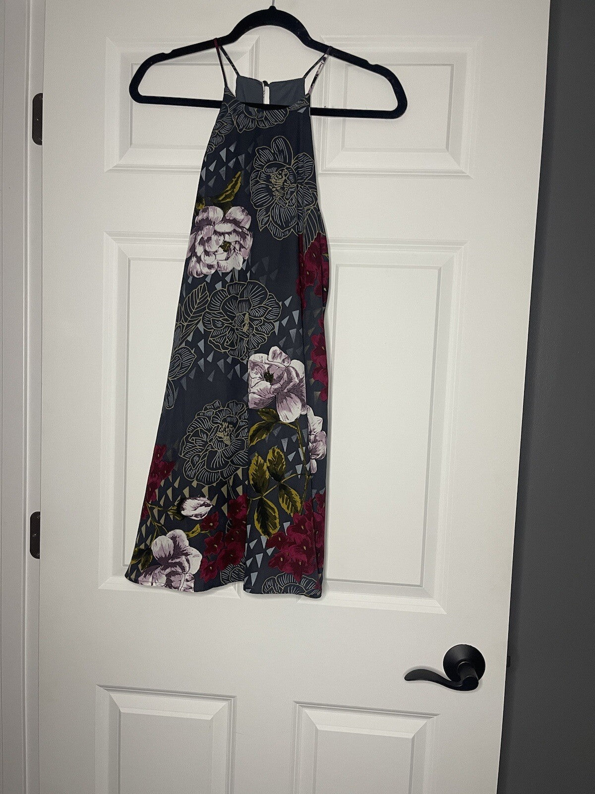 Everly Sleeveless Dress Blue W Multicolor Floral XS 