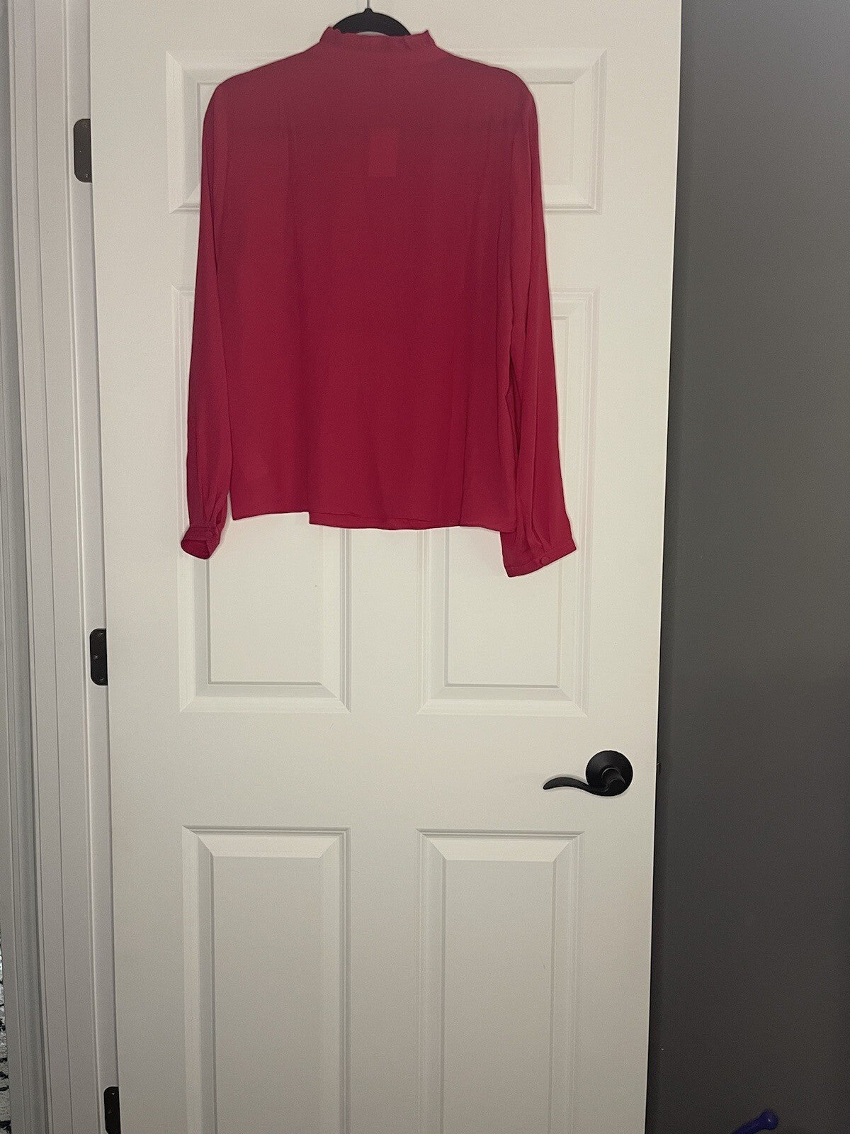 J Crew Long Sleeve Blouse Bright Pink Size 12 Nwt Msrp 55.97