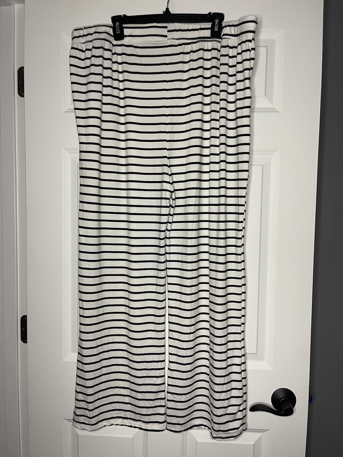 Ninexis 2 piece pajama set 3x Joanna striped white and black NWT SO SOFT!