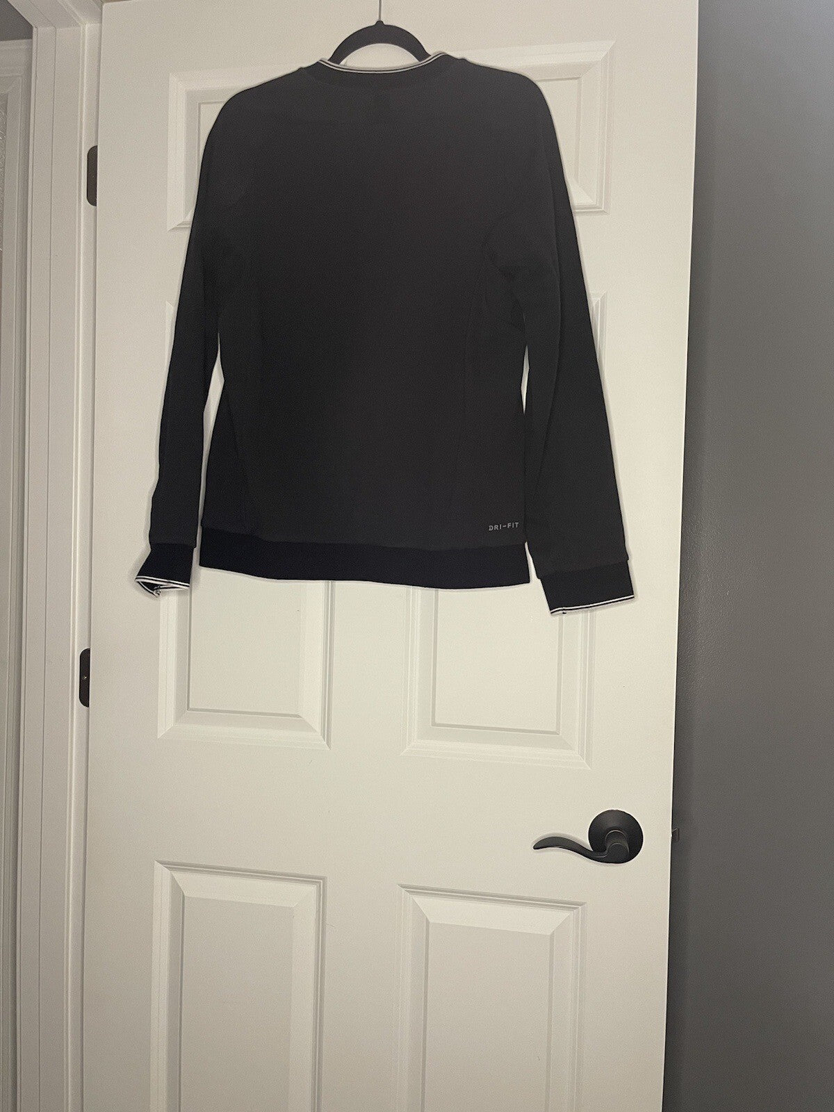 Nike Court Mens Zip Up Jacket Small Black With White Logo