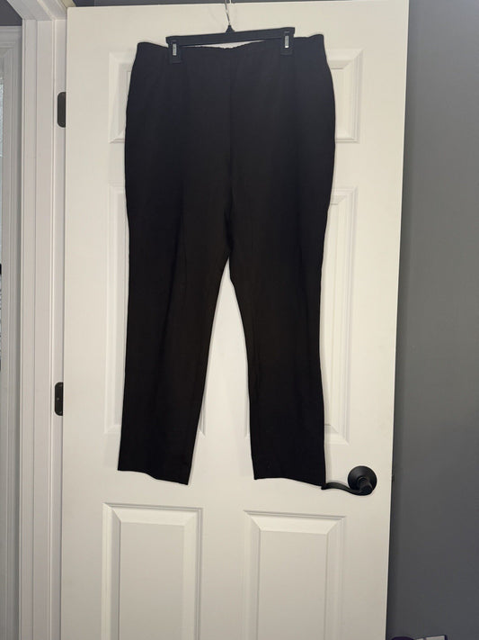 J Jill Slim Leg Pants Large Black 