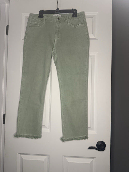 Vervet Light Green Jeans 32 Style V3370m1 Cut 53473