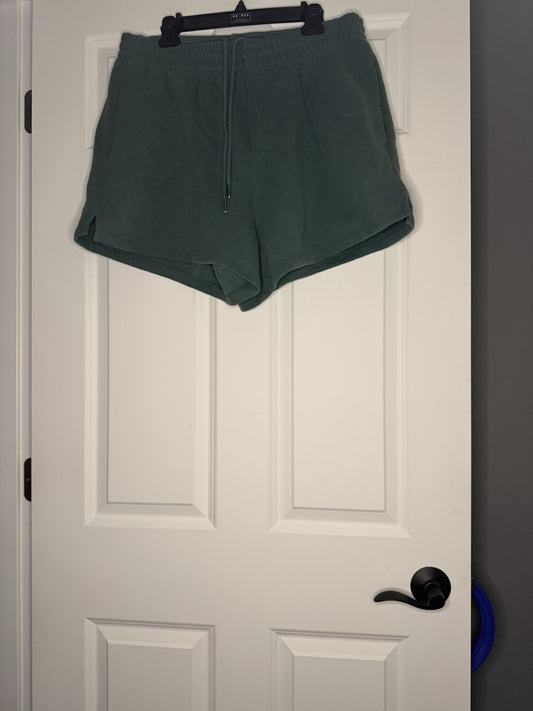 Abercrombie And Fitch Sweatshirt Material Shorts Green Xl