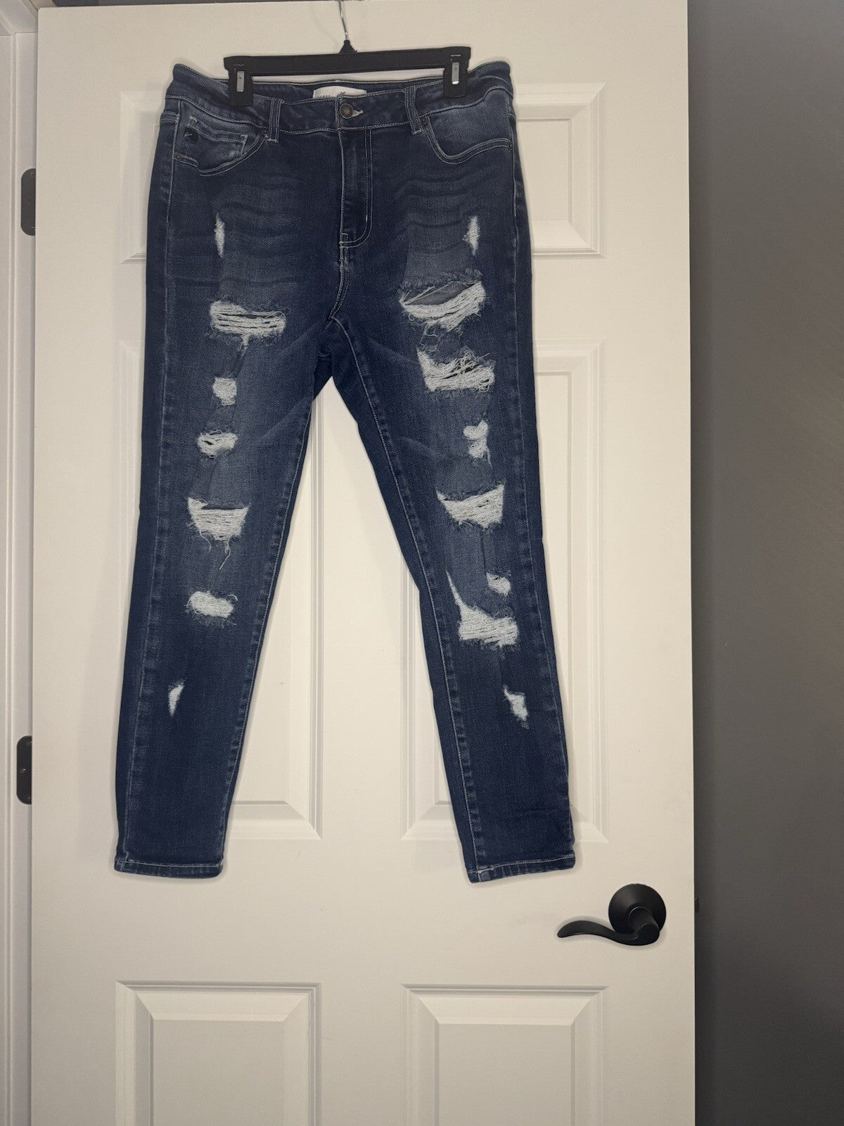 Kancan Curvy Jeans 15/31 Style Kc714-bc Cut 36322 Distressed 