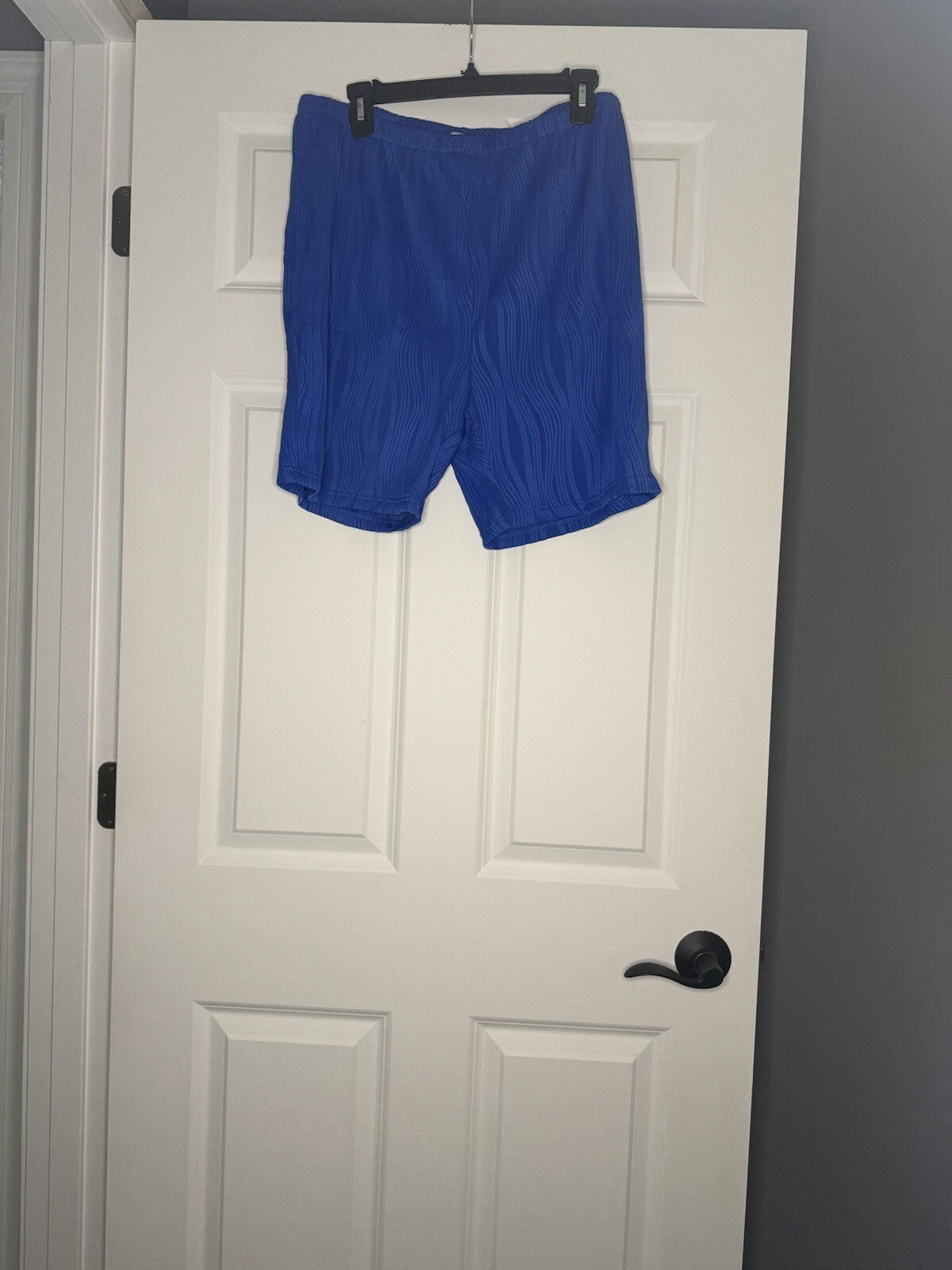 In’voland 2 Piece Outfit 16w Blue Ribbed Short Sleeve And Shorts Nwt 
