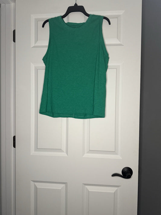 J Crew Girlfriend Tank Xl Green Nwt 