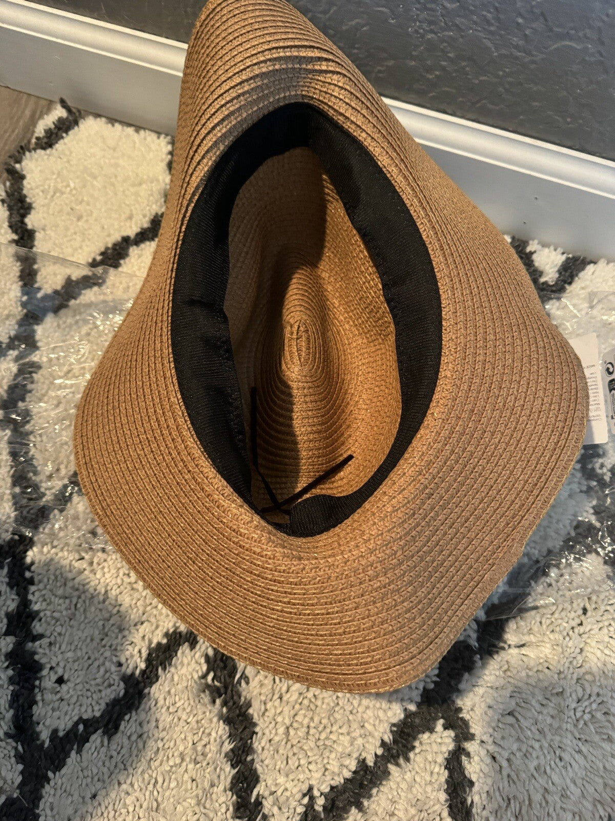 Unbranded Beach Hat Brown And Black New In Bag