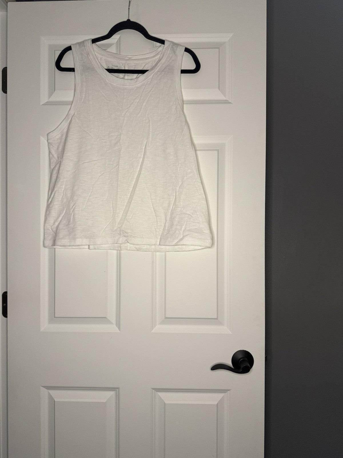 J Crew Girlfriend Tank Xl White Nwt 