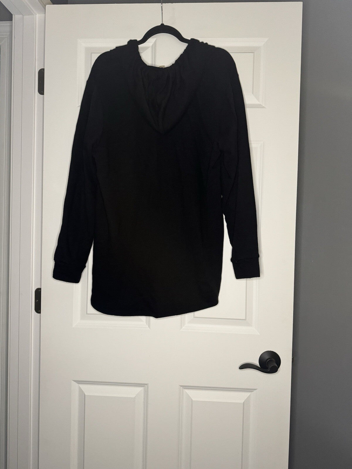 Michael Kors Hooded Sweater 1x Black W Gold Beaded Logo